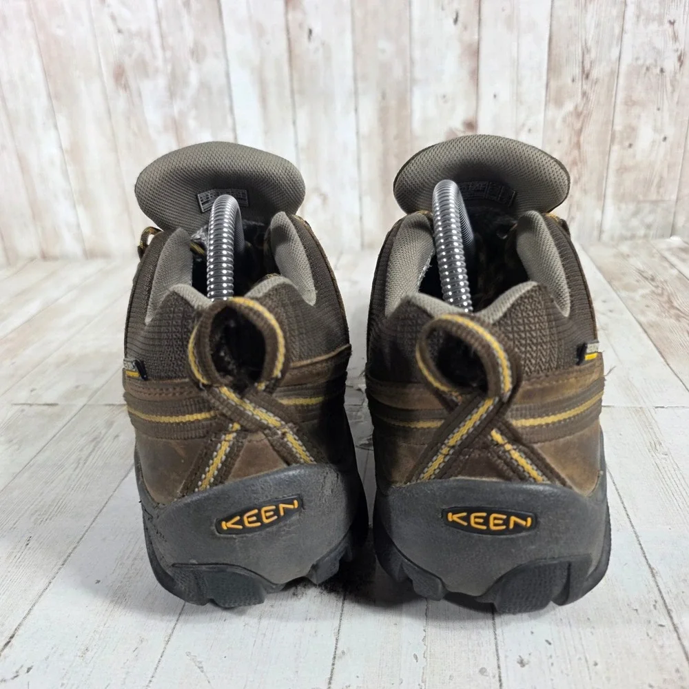 KEEN Targhee II Waterproof Hiking Shoes‎ Mens 8.5 Brown Leather Low 1008417
